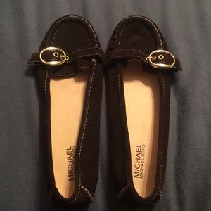 Michael Kors brown suede loafers *brand new*